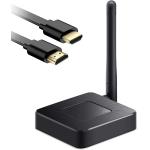 2-in-1 Wireless HDMI Adapter Display Dongle, Wireless HDMI Receiver (No Need Transmitter) Works with iOS/Mac OS/Android/Windows, Smartphone/PC/Laptop to HD TV/Projector/Monitor Extender