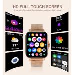 Iaret Smart Watch for Women(Call Receive/Dial), Fitness Tracker Waterproof Smartwatch for Android iOS Phones 1.7" HD Full Touch Screen Digital Watches with Heart Rate Sleep Monitor Pedometer, Gold