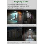 HULPPRE Solar Shed Light Motion Sensor 4 Modes-Daytime Avaialble 120Leds Bright Solar Light Indoor&Outdoor with Remote,IP65 Barn/Chicken Coop/Workshop/Ceiling/Pendant Light for Gazebo,Patio,Yard