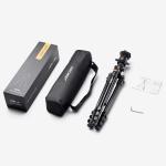 K&F Concept 64 inch/163cm Camera Tripod,Lightweight Aluminum Travel Outdoor Tripods with 360 Degree Ball Head Load Capacity 8kg/17.6lbs,Quick Release Plate, for DSLR Cameras K234A0+BH-28L