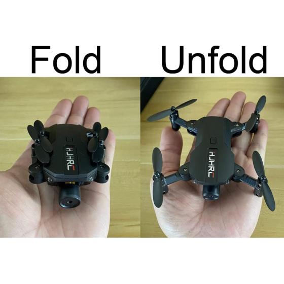 Super Small Mini Drones with Camera for Adults 4K Drones for Kids Beginners Toy Quadcopter with APP FPV Video, Altitude Hold, Headless Mode, Trajectory Flight (1 Battey&720P WiFi Camera, Gray)