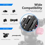 NEEWER 79”/200cm Video Tripod, Heavy Duty Aluminum Alloy Camera Tripod Stand with 360°Fluid Drag Head, QR Plate Compatible with Canon Nikon Sony and Other DSLR Camera Camcorder, Load Up to 17.6lb/8kg