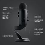Logitech Blue Yeti Game Streaming Kit with Yeti USB Gaming Mic, Blue VO!CE Software, Exclusive Streamlabs Themes, Custom Blue Pop Filter, PC/Mac/PS4/PS5