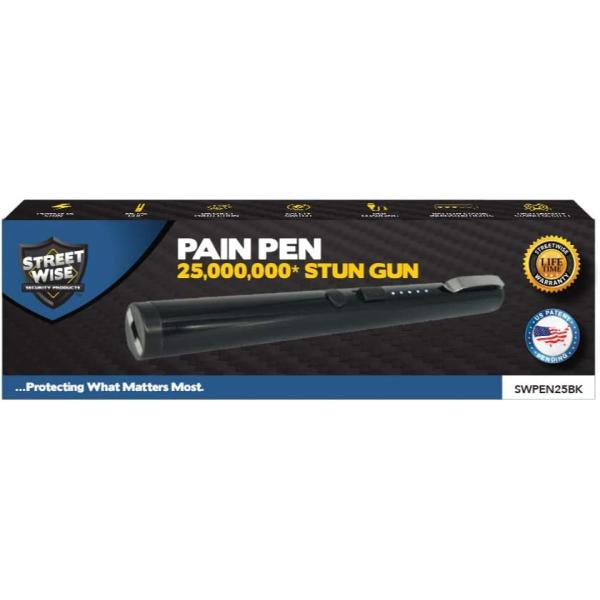 STREET WISE SECURITY PRODUCTS 25,000,000 Pain Pen Stun Gun 3 Pack