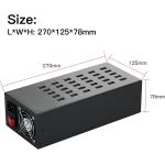 Charging Station for Multiple Devices, 30 Port 300W USB Charging Station, 30-in-1 USB Charging Hub, Multiple USB Charging Station for iPhone, iPad, Samsung, Tablets, and Other Electronics