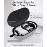 Syntech Hard Carrying Case Compatible with Meta/Oculus Quest 2 Accessories VR Headset with Elite Strap, Touch Controllers and Other Accessories, Ultra-Sleek Design for Travel and Storage (Grey)
