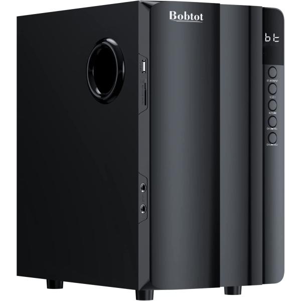 Bobtot Home Theater Systems Surround Sound Speakers - 800 Watts 6.5 inch Subwoofer 5.1/2.1 Channel Home Audio Stereo System with HDMI ARC Optical Bluetooth Input for 4K TV Ultra HD AV DVD FM Radio USB