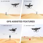 Cheerwing U88S GPS Drone with 4K Camera for Adults, 5G WiFi FPV Drone with Auto Return, Follow Me, Waypoint Fly, Voice Control