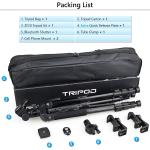 70” Camera Tripod Monopod Horizontal Tripod 3-in-1 Multifunctional Tripod Lightweight Aluminum Tripod with 360° Adjustable Ball Head and Two Phone Holder Mount for DSLR Camera Cell Phone and DV Video