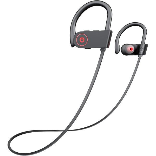 Boean Bluetooth Headphones Wireless Earbuds Bluetooth 5.3 Running Headphones IPX7 Waterproof Earphones with 15 Hrs Playtime Stereo Sound Isolation Headsets for Workout Gym