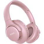 KVIDIO [Updated] Bluetooth Headphones Over Ear, 65 Hours Playtime Wireless Headphones with Microphone,Foldable Lightweight Headset with Deep Bass,HiFi Stereo Sound for Travel Work Laptop PC Cellphone