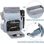 BAGSMART Camera Backpack, DSLR Camera Bag, Waterproof Camera Bag Backpack for Photographers, Fit up to 15" Laptop with Rain Cover and Tripod Holder, Ivory White
