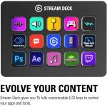 Elgato Stream Deck MK.2 – Studio Controller, 15 macro keys, trigger actions in apps and software like OBS, Twitch, ​YouTube and more, works with Mac and PC