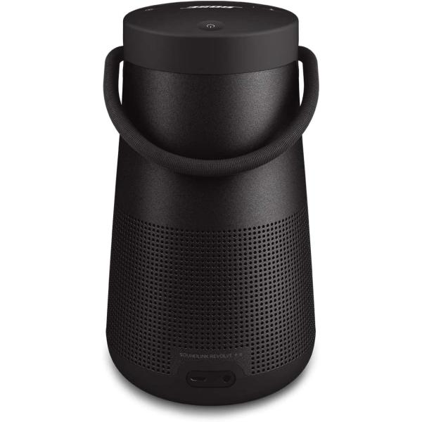 Bose SoundLink Revolve+ (Series II) Portable Bluetooth Speaker - Wireless Water-Resistant Speaker with Long-Lasting Battery and Handle, Silver
