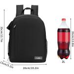 Cwatcun Camera Backpack Bag Professional for SLR DSLR Mirrorless Camera Waterproof Camera Case Compatible with Sony Canon Nikon Camera and Lens Tripod Accessories (Ⅱ Small Black)