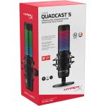 HyperX QuadCast S – RGB USB Condenser Microphone for PC, PS4, PS5 and Mac, Anti-Vibration Shock Mount, 4 Polar Patterns, Pop Filter, Gain Control, Gaming, Streaming, Podcasts, Twitch, YouTube, Discord