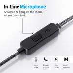 Earbuds Wired with Microphone Pack of 5, Noise Isolating in-Ear Headphones, Powerful Heavy Bass, High Definition, Earphones Compatible with iPhone, iPod, iPad, MP3, Samsung, and Most 3.5mm Jack