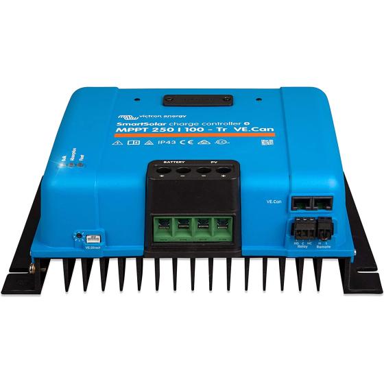 Victron Energy SmartSolar MPPT TR VE.Can 250V 100 amp 12/24/36/48-Volt Solar Charge Controller (Bluetooth)