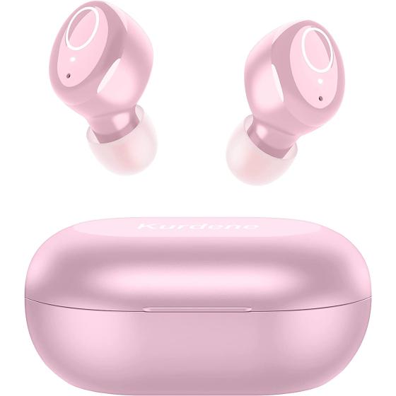 kurdene Bluetooth Wireless Earbuds, S8 Deep Bass Sound 38H Playtime IPX8 Waterproof Earphones Call Clear with Microphone in-Ear Bluetooth Headphones Comfortable for iPhone, Android