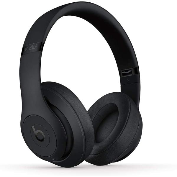 Beats Studio3 Wireless Noise Cancelling Over-Ear Headphones - Apple W1 Headphone Chip， Class 1 Bluetooth， 22 Hours of Listening Time， Built-in Microphone - Matte Black (Latest Model)