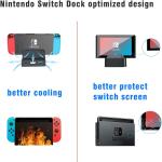 Switch Dock for Nintendo Switch and Switch OLED，Upgraded Version Dock Portable Nintendo Switch Dock Replacement Base Nintendo Switch Docking Station 4K HDMI USB 3.0 Ports Travel Switch TV Dock