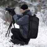 BERTASCHE Camera Backpack，DSLR/SLR Camera Bag Photography Backpack w/ 15.6" Laptop Compartment， Waterproof Camera Case for Photographer Nikon Canon Sony Camera and Lens Tripod Drone