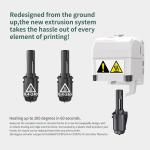 FLASHFORGE Adventurer 3 3D Printer Leveling-Free with Quick Removable Nozzle and Heating Bed， Built-in HD Camera， Wi-Fi Cloud Printing