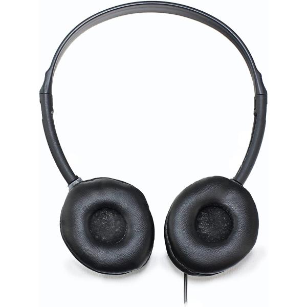 Soundnetic SN-313 25 Pack Classroom Over The Head Stereo Low Cost Headphones with Leatherette Earpads…