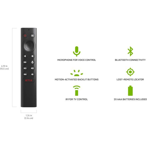 NVIDIA SHIELD Android TV Pro Streaming Media Player; 4K HDR movies， live sports， Dolby Vision-Atmos， AI-enhanced upscaling， GeForce NOW cloud gaming， Google Assistant Built-In， Works with Alexa