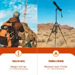 PHOPIK 77" Camera Tripod，Travel Tripod for DSLR，Professional Tripod with 360 Degree Ball Head，Camera Tripods &amp; Monopods with Carry Bag for Camera， Ipad，Phone，Lightweight Load up to 17.6 Pounds