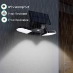 Fitybow Solar Lights Outdoor， 56 LED Solar Light Outdoor with Motion Sensor Security Lights Solar Powered Wall Lights Spotlights Waterproof 360-Degree Adjustable for Wall Patio Porch (1Pack)