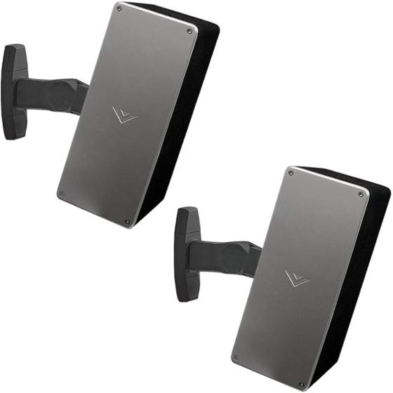 ECHOGEAR Speaker Wall &amp; Ceiling Mount Pair - Universal Design Works with Vizio， Sony， &amp; More - Tilt &amp; Swivel Without Tools for Surround Sound - Easy to Install Indoors &amp; Outdoors