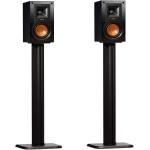 ECHOGEAR Universal Floor Speaker Stands - Vibration-Absorbing MDF Design Works with Klipsch， Polk， JBL &amp; Other Bookshelf Speakers Or Studio Monitors - Includes Sound Iso Pads &amp; Carpet Spikes