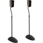 ECHOGEAR Speaker Stands Pair - Height Adjustable with Universal Compatibility - Works with Vizio， Klipsch， Bose， Sony &amp; More - Includes Built-in Cable Management - Great for Surround Sound Setups