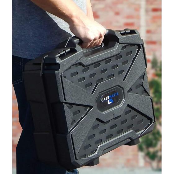 CASEMATIX Hard Case Compatible with Meta Quest 2 and Oculus Quest 2 VR Gaming Headset &amp; Accessories - Hard Case with Customizable Foam fits Elite Strap and Other Accessories
