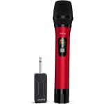 Bietrun Wireless Microphone Only for Mic Input， UHF Metal Dynamic Handheld Multipurpose Mic with Rechargeable Receiver (Work 4hs)， 160ft Range， for Karaoke Machine， Amplifier Speaker， Mixer， Church