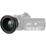 37mm 0.39X Professional HD Wide Angle Lens with Macro Lens and 37mm Phone Clip for Camcorder DSLR Camera