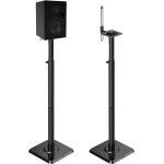 Mounting Dream Speaker Stands Height Adjustable Bookshelf Speaker Stand Pair for Universal Satellite Speakers， Set of 2 for Bose Polk JBL Sony Yamaha - 11 lbs Capacity