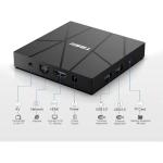 Android 10.0 TV Box， T95H Smart TV Box H616 Quad-core 1GB RAM 8GB ROM Support 2.4G WiFi HDMI 3D H.265 6K HD 10/100M Ethernet Android Box Set Top TV Box