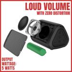 OontZ Angle Solo - Bluetooth Portable Speaker， Compact Size， Surprisingly Loud Volume &amp; Bass， 100 Foot Wireless Range， IPX5， Perfect Travel Speaker， Bluetooth Speakers by Cambridge Sound Works (Black)
