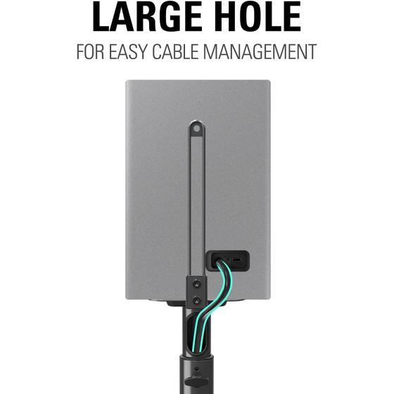 Mounting Dream Speaker Stands Height Adjustable for Satellite &amp; Small Bookshelf Speakers， Set of 2 Floor Stand Mount for Bose Polk JBL Sony Yamaha and Others - 11LBS Capacity MD5402