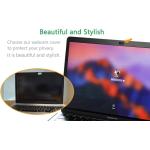 CloudValley Webcam Cover Slide[2-Pack]， 0.023 Inch Ultra-Thin Metal Web Camera Cover for MacBook Pro， iMac， Laptop， PC， iPad Pro， iPhone 8/7/6 Plus， Protect Your Visual Prvacy [Black]