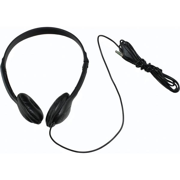 Soundnetic SN-CCV 10 Pack Budget Classroom Headphones， Stereo， with Leatherette Earpads &amp; Volume Control