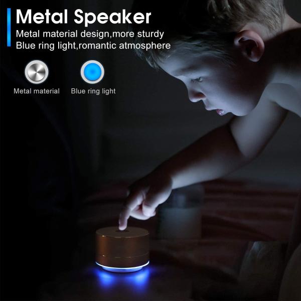 LENRUE A2 Portable Wireless Bluetooth Speaker with Built-in-Mic，Handsfree Call，AUX Line，TF Card，HD Sound and Bass for iPhone Ipad Android Smartphone and More(Rose Gold)