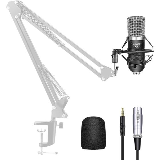 Neewer NW-700 Professional Studio Broadcasting &amp; Recording Condenser Microphone (1)NW-700 Condenser Microphone (1)Metal Microphone Shock Mount (1)Ball-type Anti-wind Foam Cap (1)Microphone Audio Cable