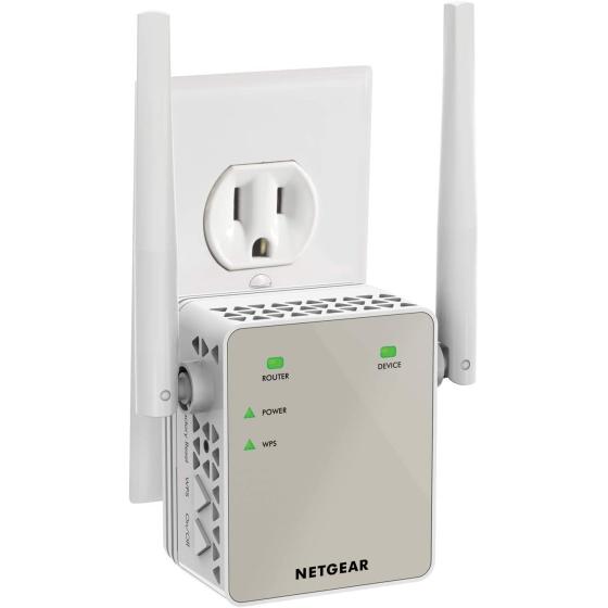 NETGEAR Wi-Fi Range Extender EX3700 - Coverage Up to 1000 Sq Ft and 15 Devices with AC750 Dual Band Wireless Signal Booster &amp; Repeater (Up to 750Mbps Speed)， and Compact Wall Plug Design