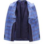 Mens Plaid 3 Piece Suits Slim Fit Double Breasted Plaid Suit Jacket Vest Pants Set Formal