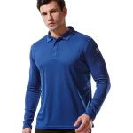 Long Sleeve Shirts for Men UPF 50+ Sun Protection Golf Polo Shirt Quick-Drying Performance Sports Training Shirt