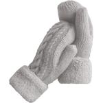 Women's Winter Gloves Warm Lining - Cozy Wool Knit Thick Gloves Mittens