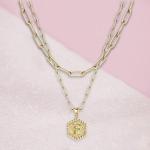 Luxurious Planet Collarbone Necklace Ladies Personalized Diamond Dark Moon Pendants Necklace Sparkly Pendant Jewelry